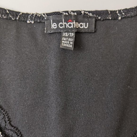 Le Château White Corded Lace Sleeveless Top V-Neck Blouse Size XS - Picture 8 of 15